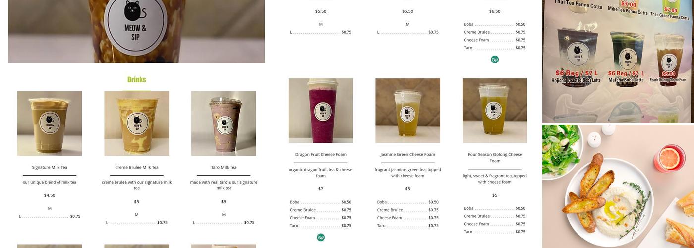 Nama Noodle Bar Menu