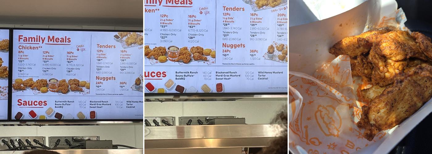 Popeyes Louisiana Kitchen Menu