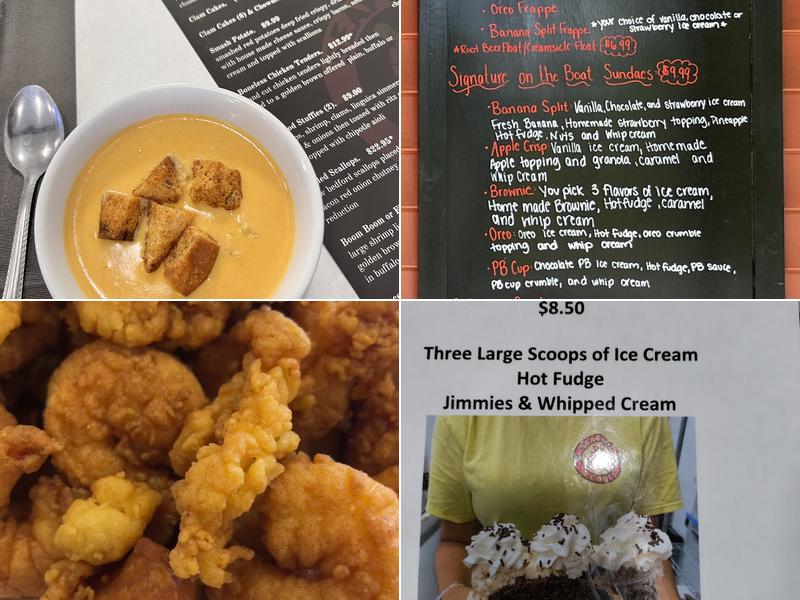 Seafood & Cones Menu