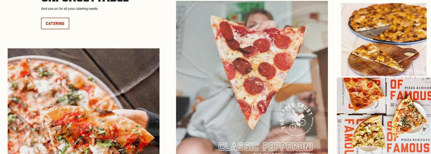 The Upper Crust Menu