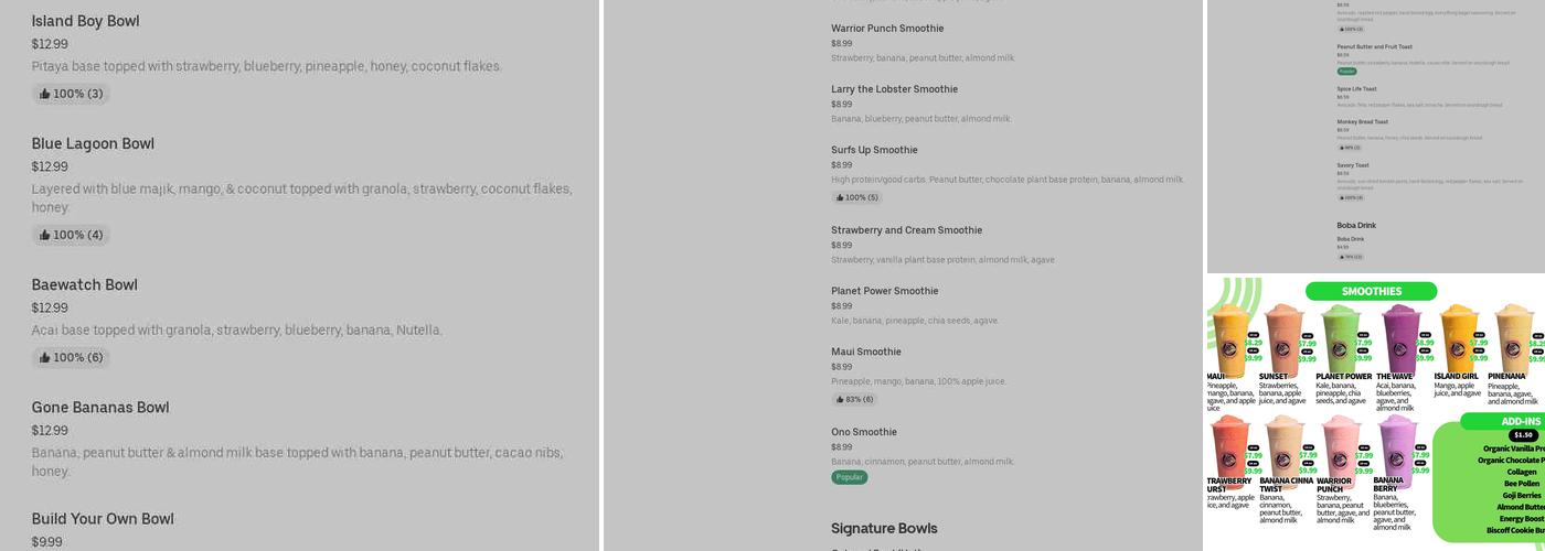 Essential Bowls McDonough Menu
