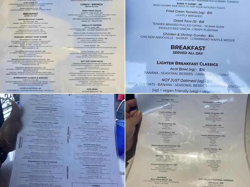 Just Brunch Menu