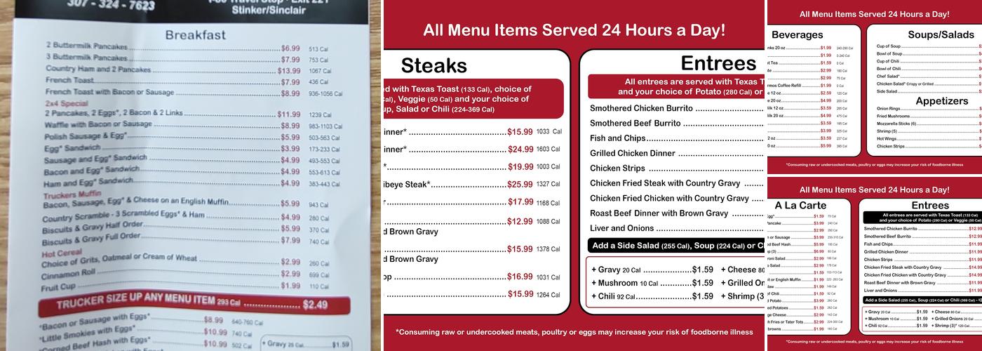 Pete's Eats Menu