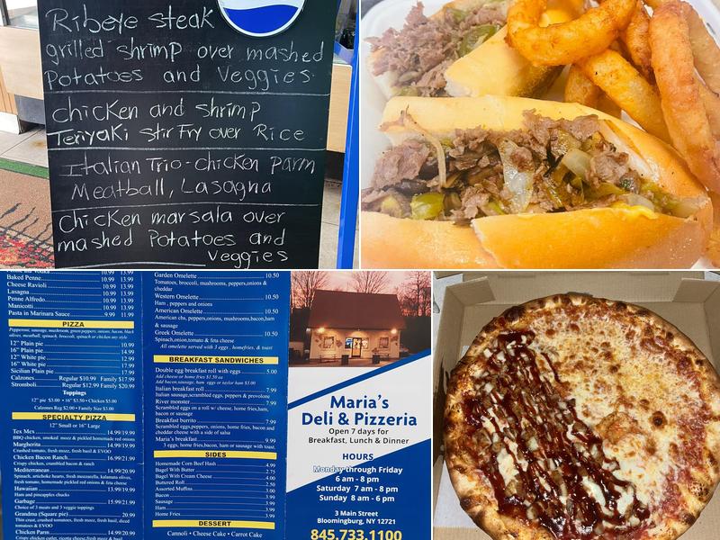 Maria's Deli & Pizzeria Menu