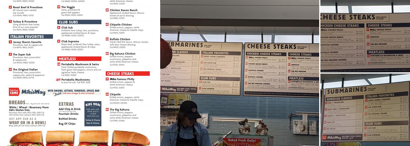 Jersey Mike's Subs Menu