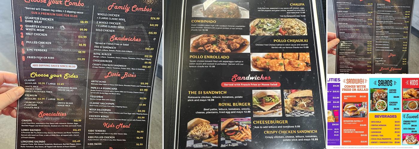 Station51 Chicken Menu