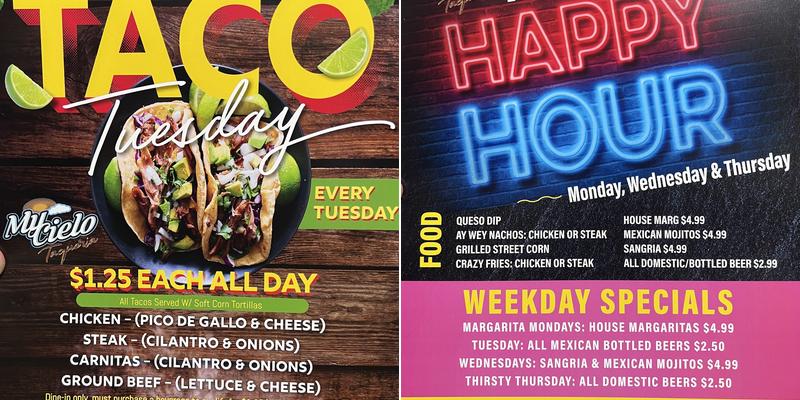 My Cielo Taqueria - Epping Menu