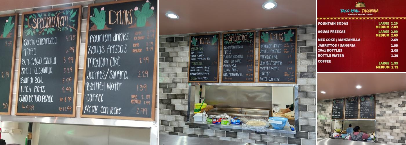 Taco Real Menu