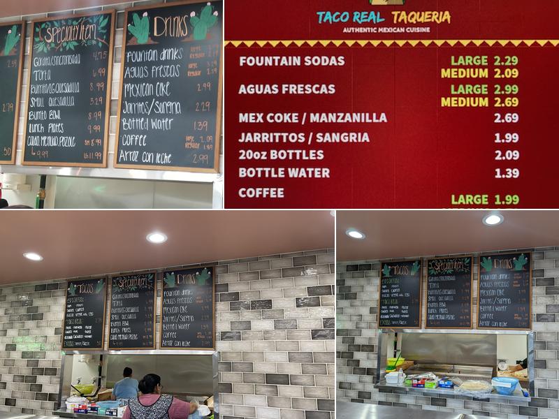Taco Real Menu
