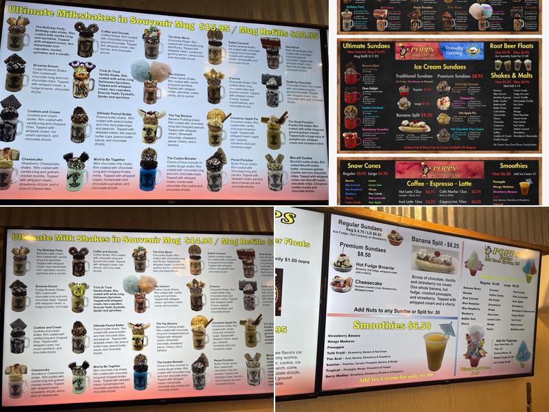 POPPS - Parlor & Popcorn Menu