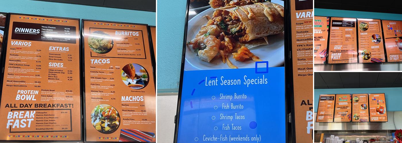 TPK'S Tacos Clovis Menu