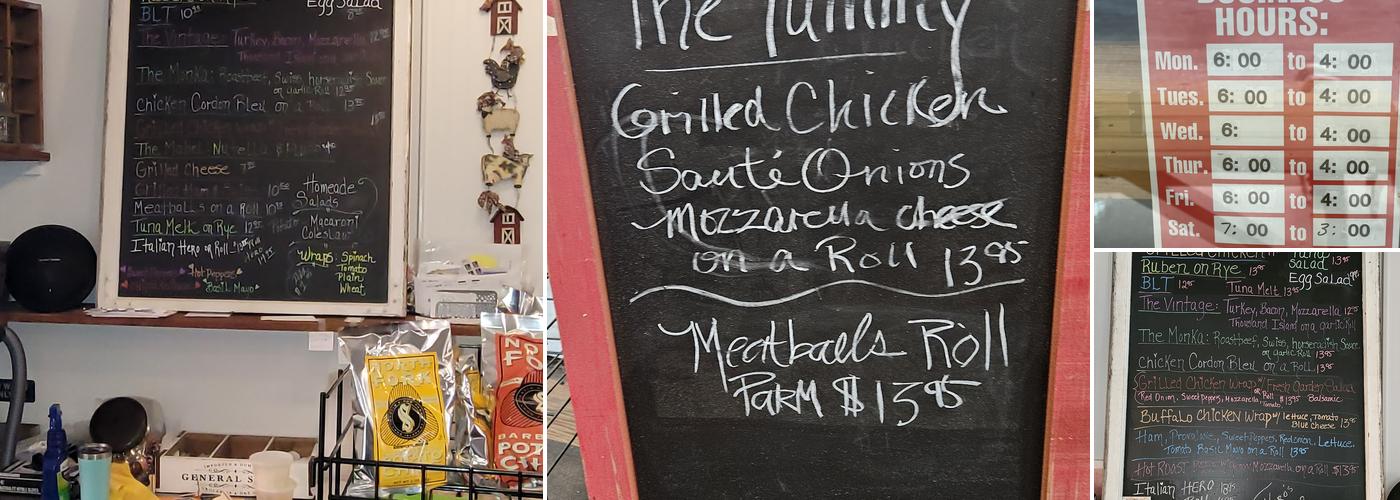 Angel’s Country Store Menu