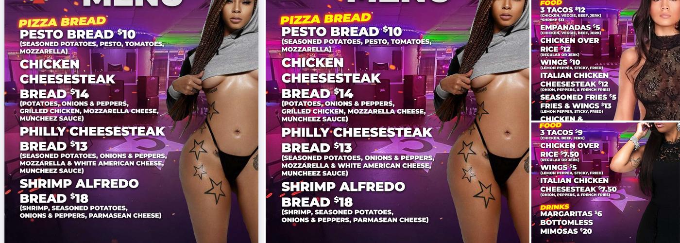 Celebrity Lounge Menu