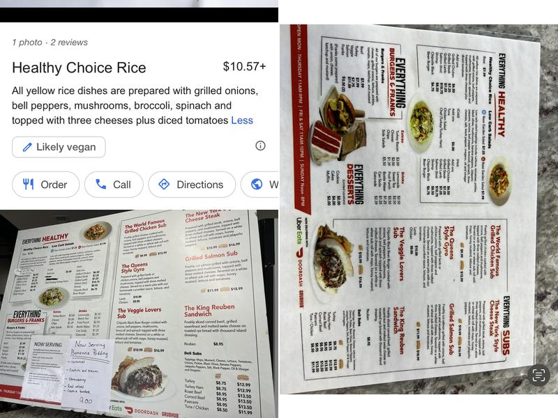 Mr. Everything Cafe Menu