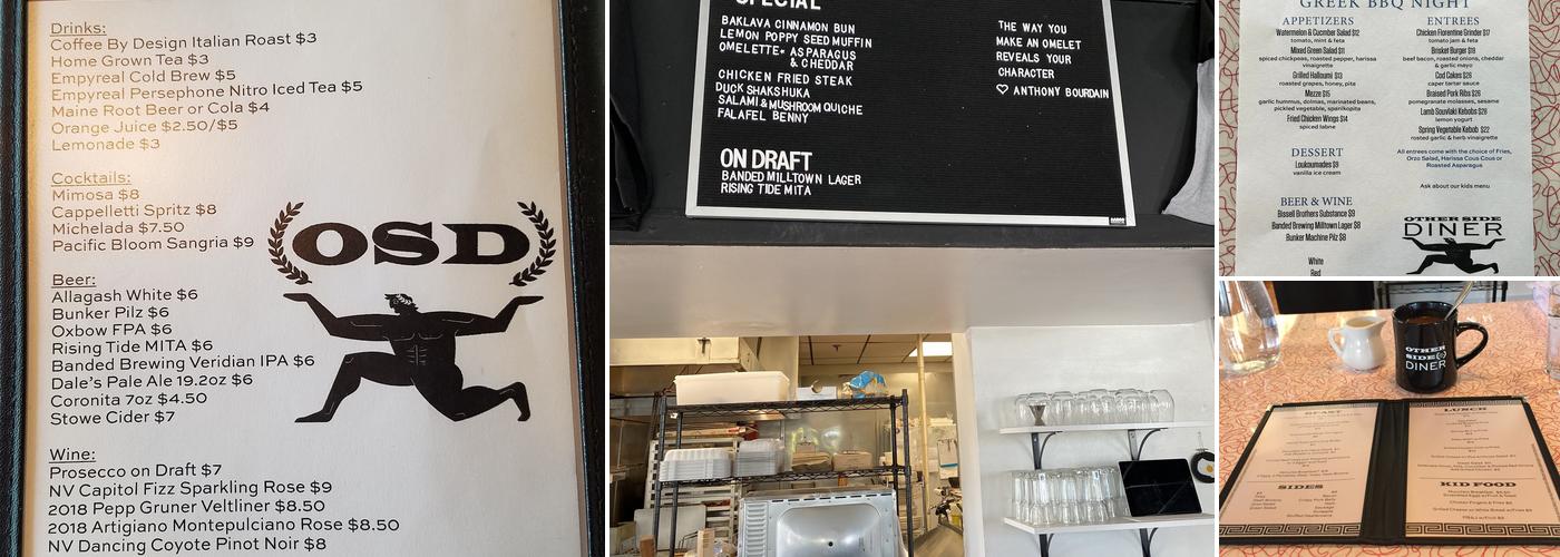 Otherside Diner Menu