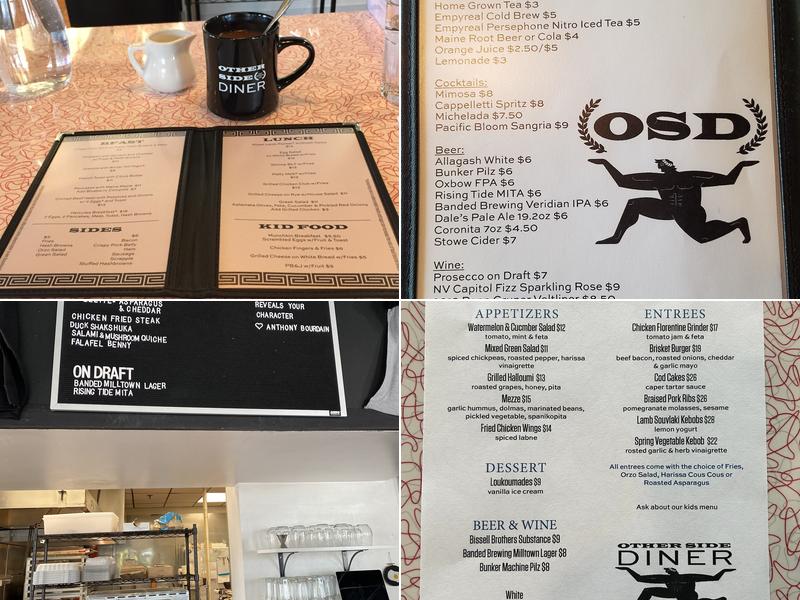 Otherside Diner Menu
