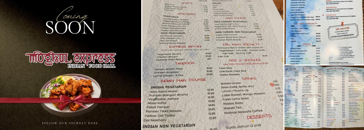 Moghul Express Parsippany Menu