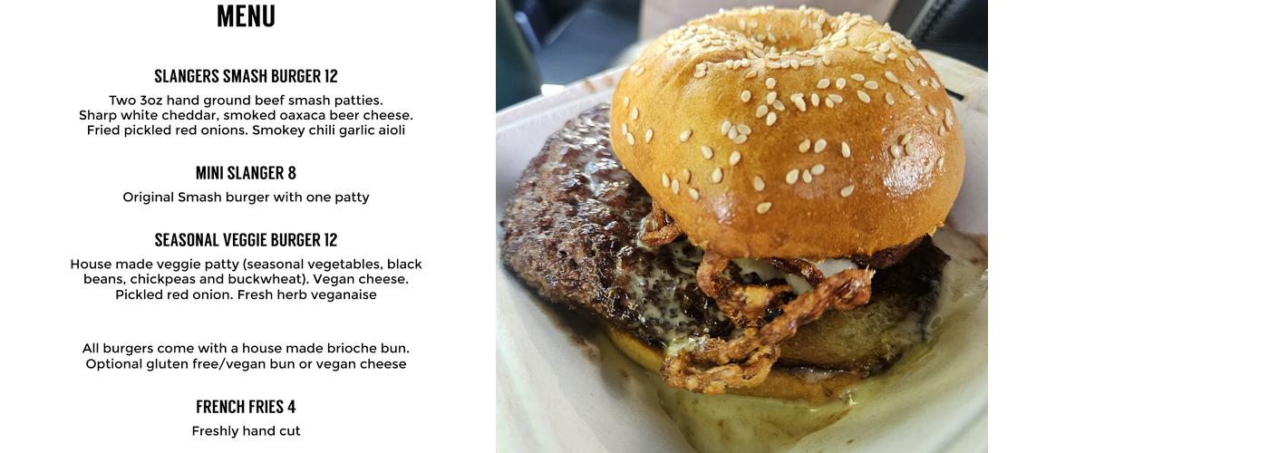 Slangers Menu