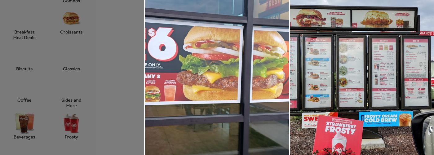 Wendy's Menu