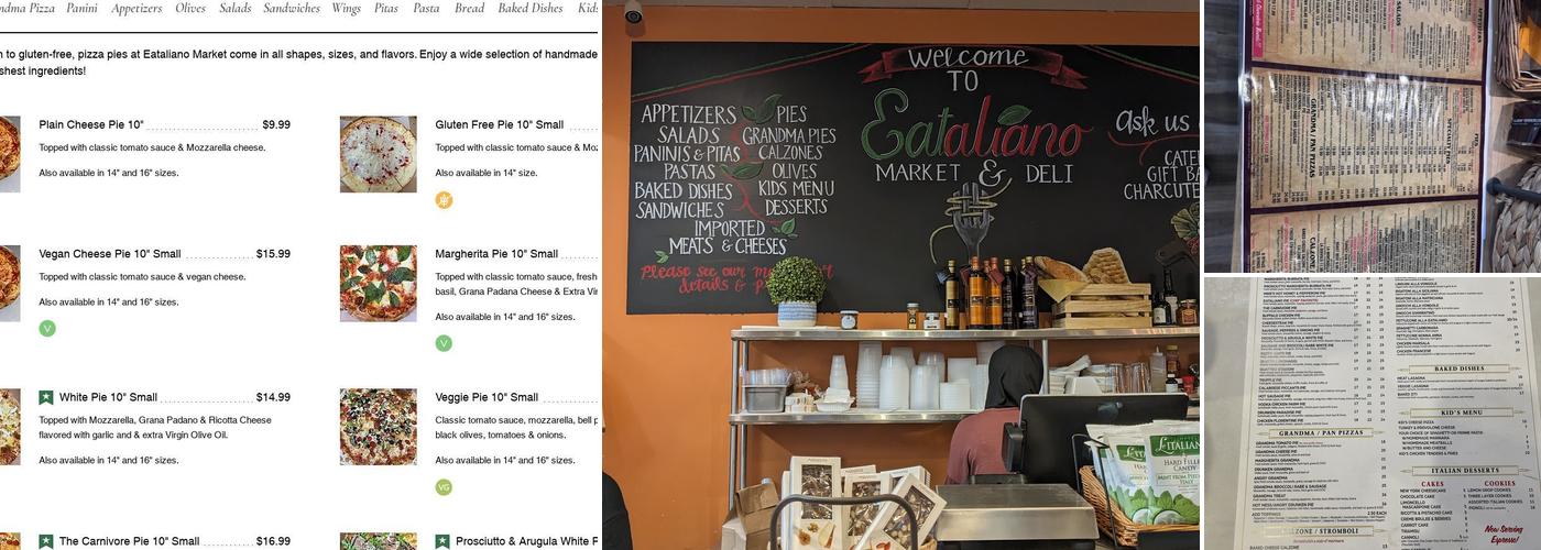 Eataliano Market & Deli Menu