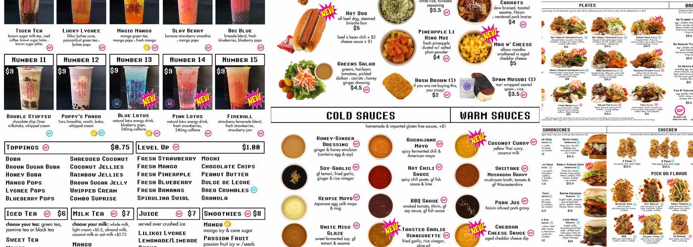 Mochiko Hawaiian Menu