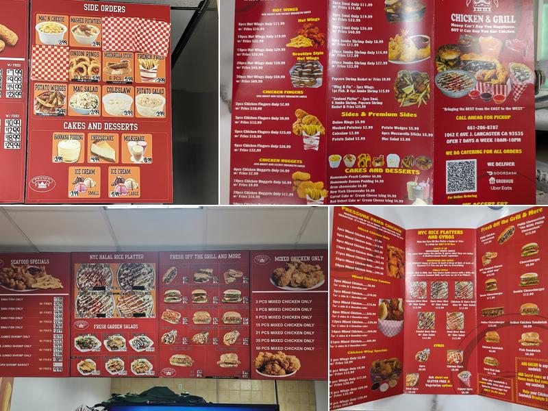 Crown Chicken & grill Menu