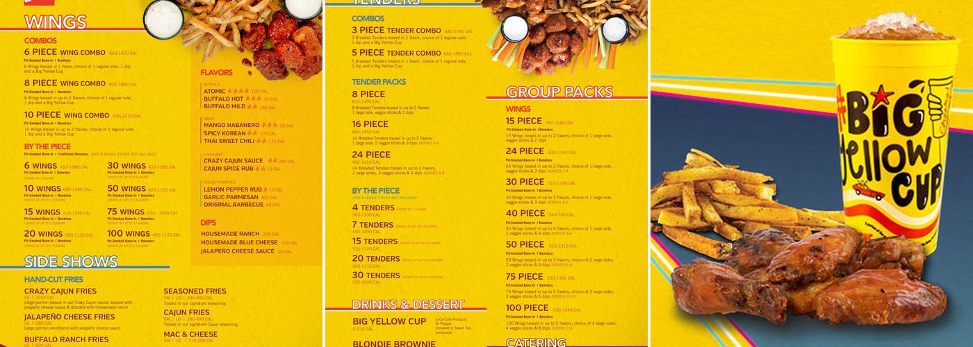 Wing Boss Menu