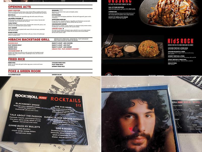 Rock N Roll Sushi Menu