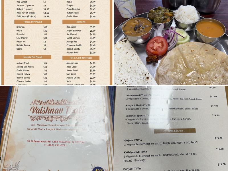 Vaishnav thali Menu
