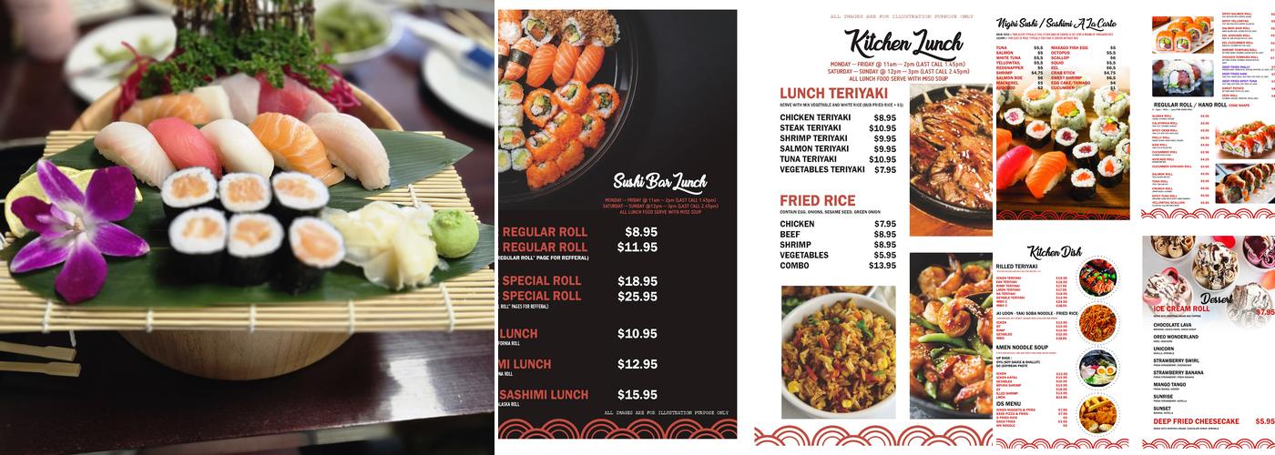 Toko Sushi & Boba Menu