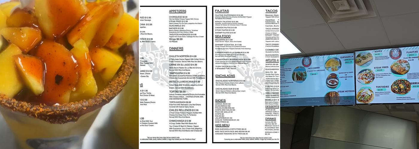 Birrieria el zacatecano Menu