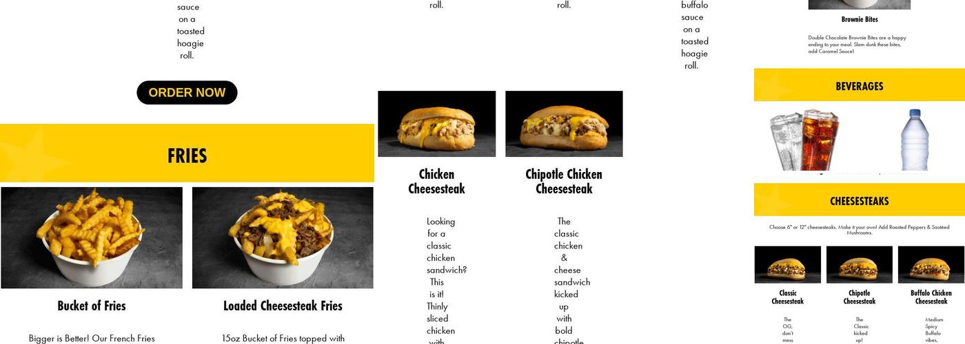 Pardon My Cheesesteak Menu