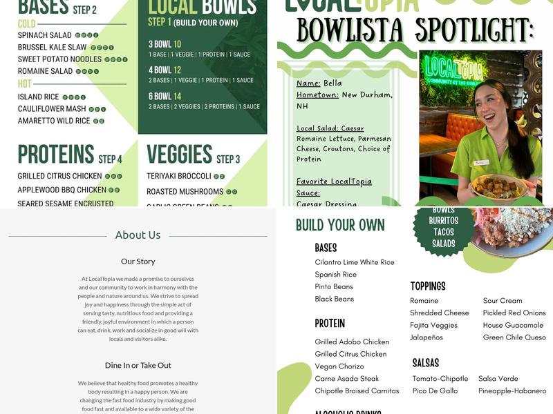 LocalTopia Menu