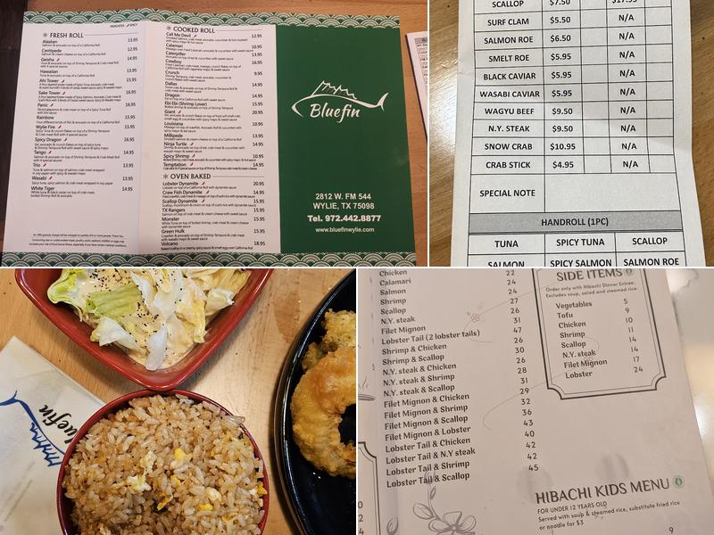 Bluefin Sushi & Bar Menu