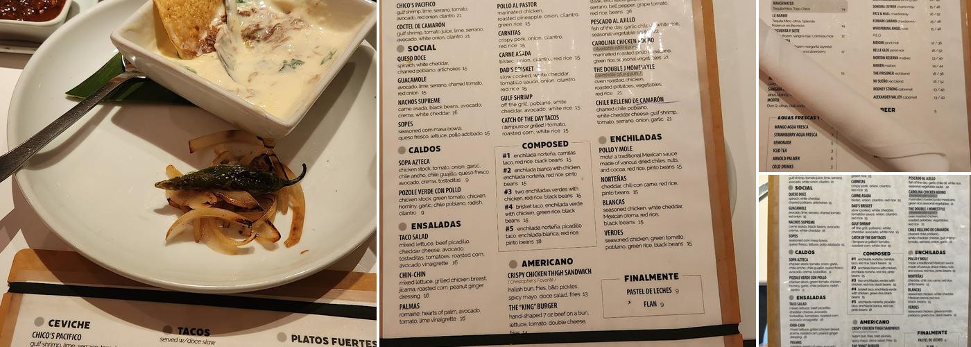Doce Mesas Menu