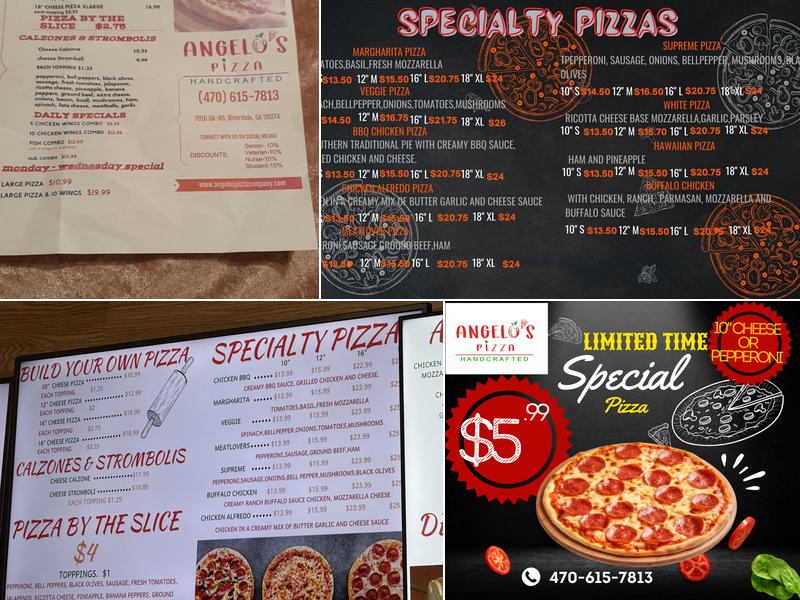 ANGELOS PIZZA - RIVERDALE Menu