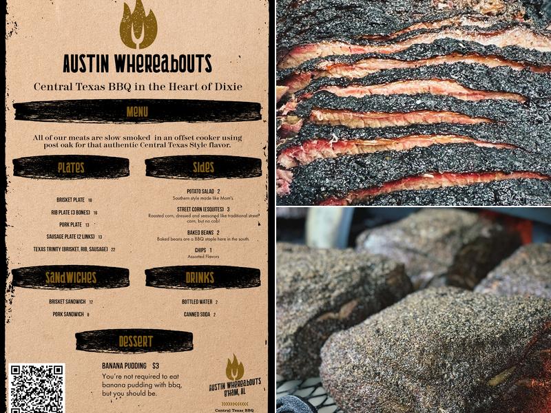 Austin Whereabouts LLC Menu