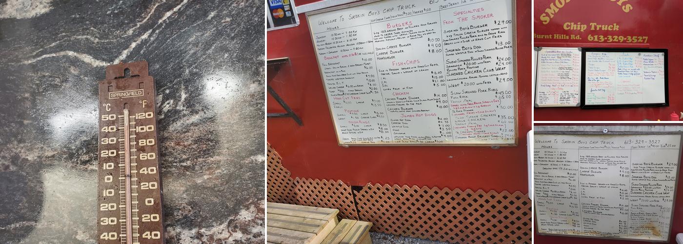 Smoking Boys Chip Truck Menu