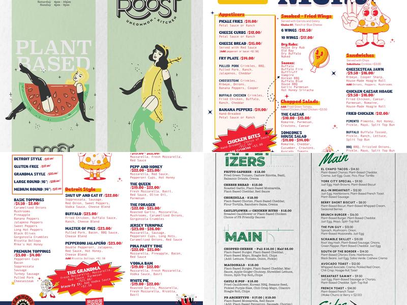 Archetype Pizza Menu