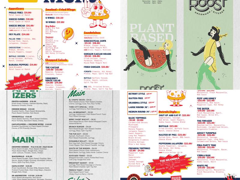Archetype Pizza Menu