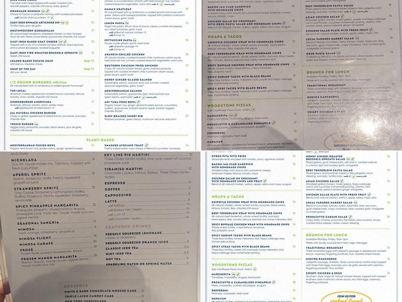 Local Table Menu