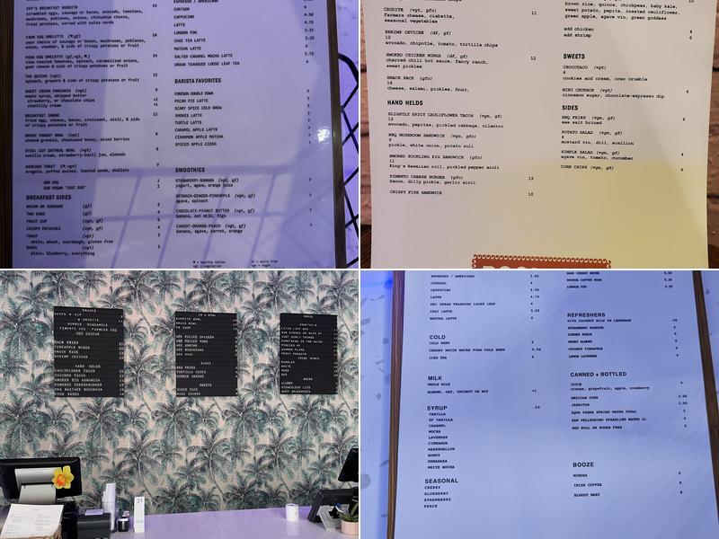 Pool Bar & Bodega Menu