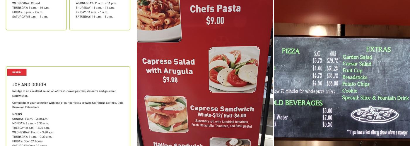 Mercato Menu