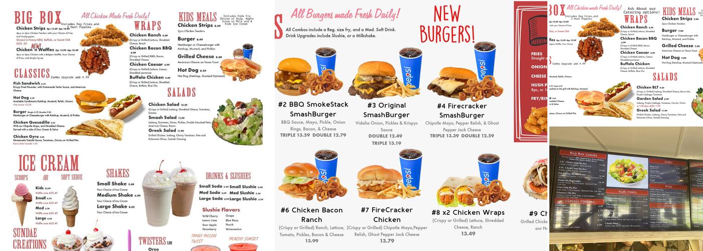 Krispy’s Menu