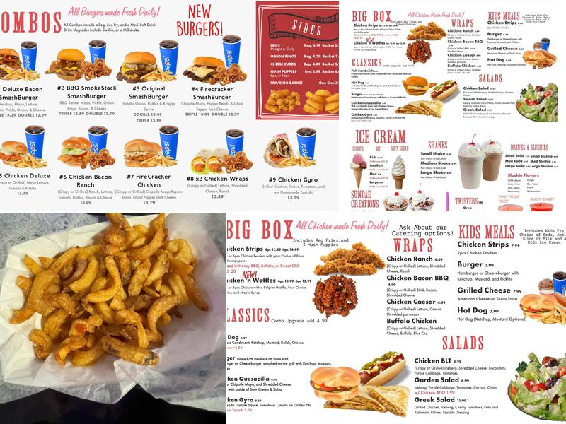 Krispy’s Menu