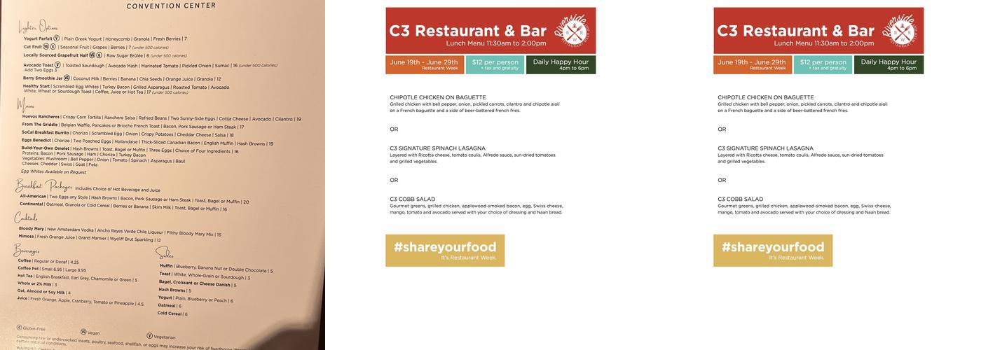 C3 Restaurant Menu