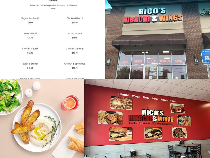 Rico's Hibachi & Wings Menu