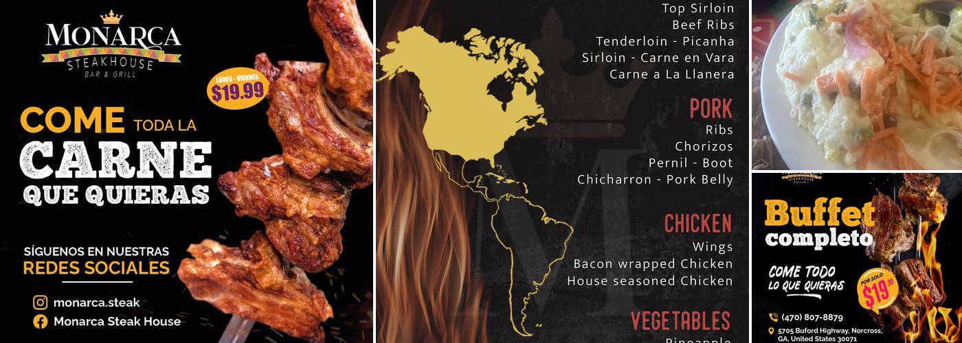 Monarca Mexican Restaurant Menu