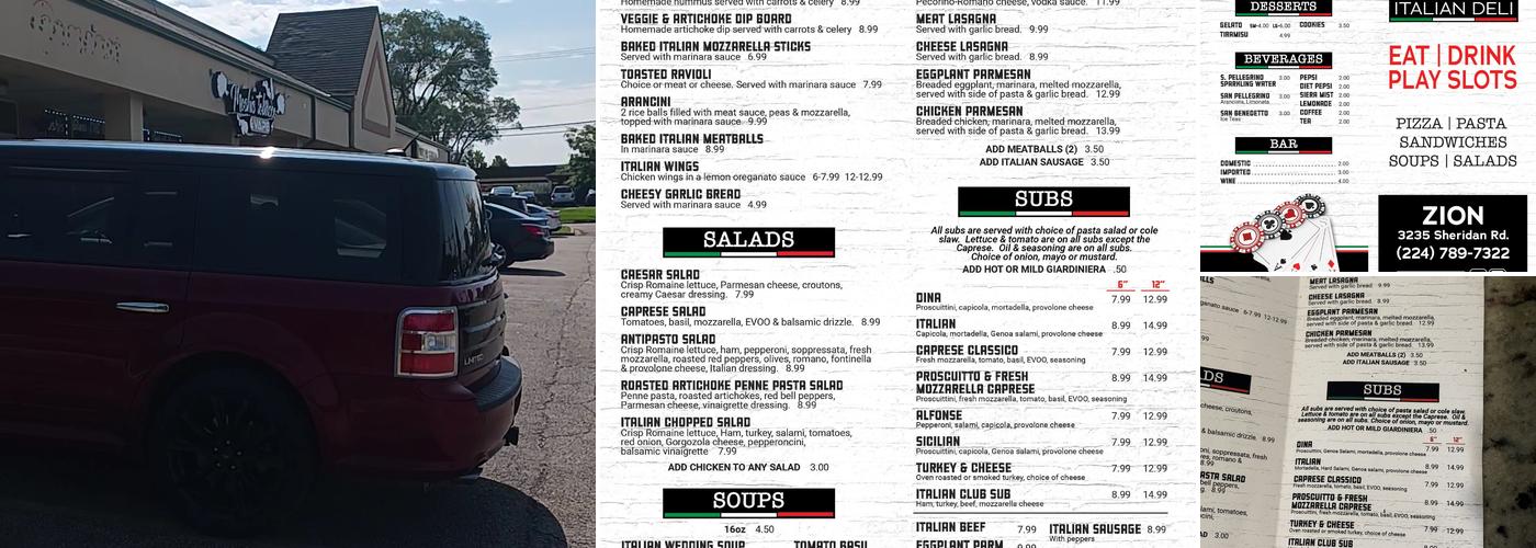 Dina's Italian Deli Menu