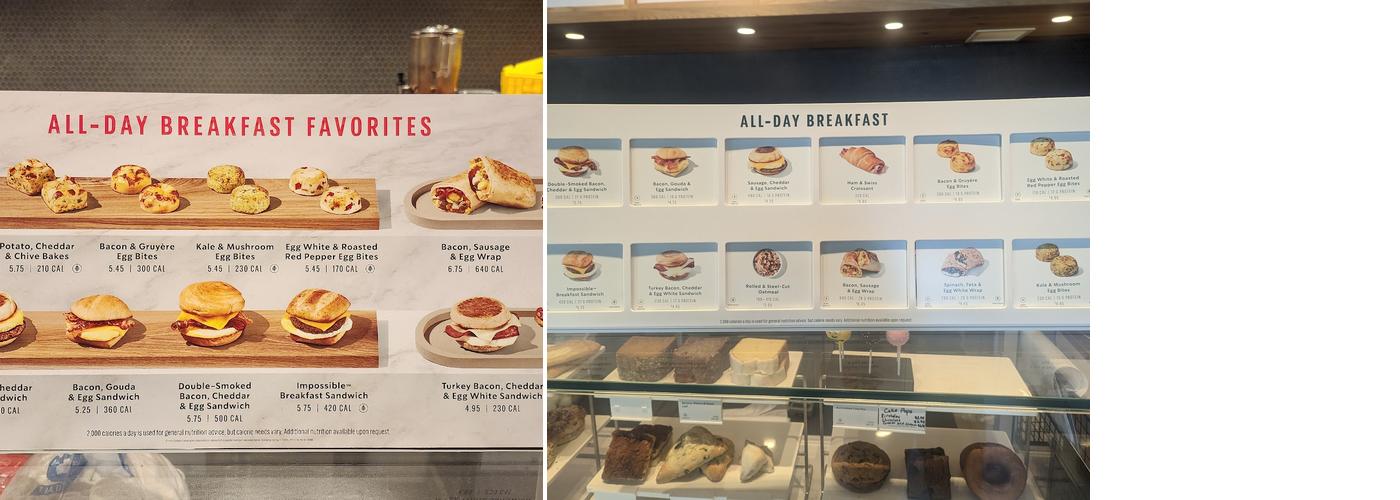 Starbucks Menu